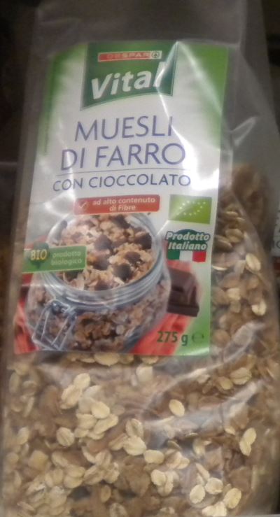 Muesli di farro e cioccolato 