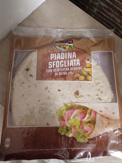 Piadina Sfogliata con olio extra vergine di oliva (7%)