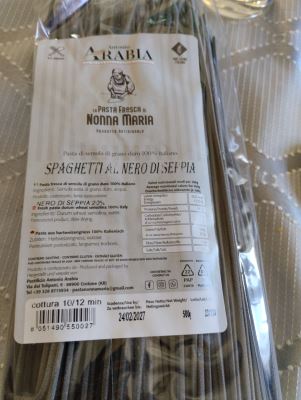 Spaghetti al nero di seppia