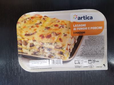 Lasagne surgelate ai funghi e porcini Artica