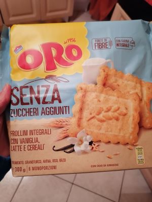 Oro saiwa senza succheri aggiunti
