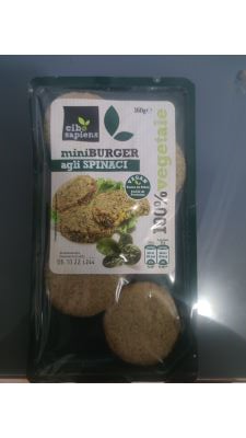 Mini burger agli spinaci