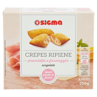 Crepes prosciutto e formaggio