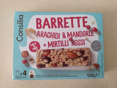 Barrette Arachidi & Mandorle + mirtilli rossi