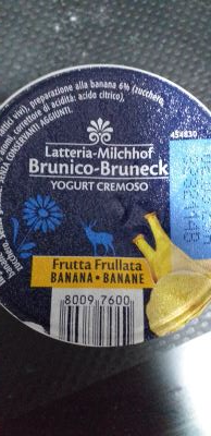 Frutta frullata  yogurt cremoso alla banana