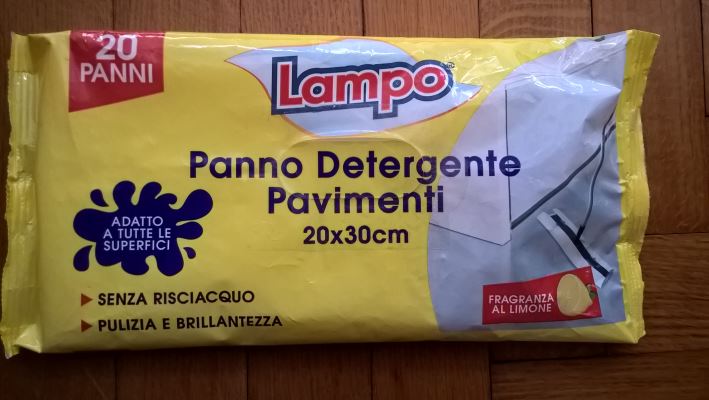 Panno Detergente Pavimenti