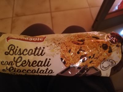 Biscotti con cereali e cioccolato fondente 
