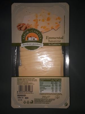 Emmental bavarese in fette