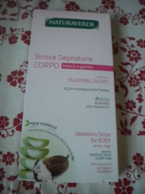Strisce depilatorie corpo con aloe vera e olio di argan