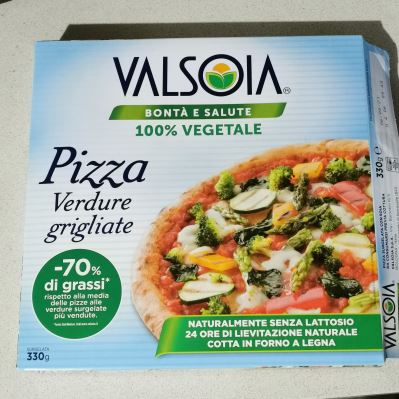 Pizza alle verdure grigliate 100% vegetale 