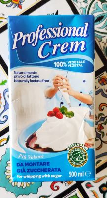 Preparato a base di grasso vegetale a lunga conservazione UHT zuccherato 