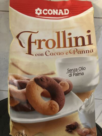 Frollini con cacao e panna