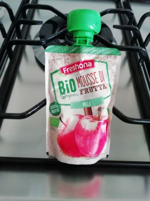 Mousse di frutta bio gusto mela