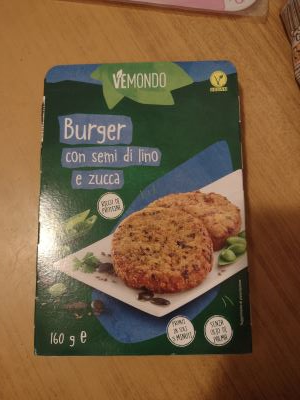 Burger con semi di lino zucca