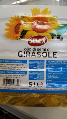 Olio di semi di girasole 5 litri