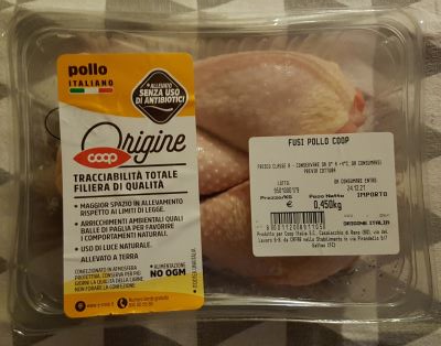 Fusi di pollo Origine Coop 