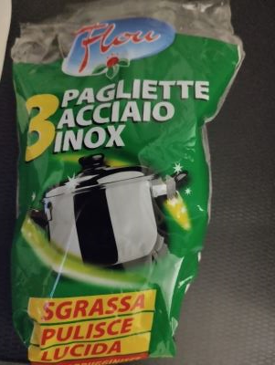 3 pagliette acciaio inox