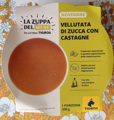 Vellutata di zucca con castagne Tigros