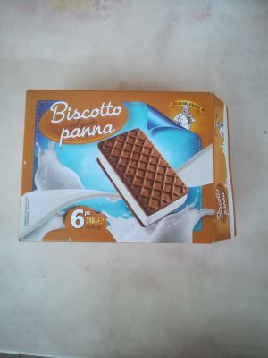 Biscotto al gusto panna