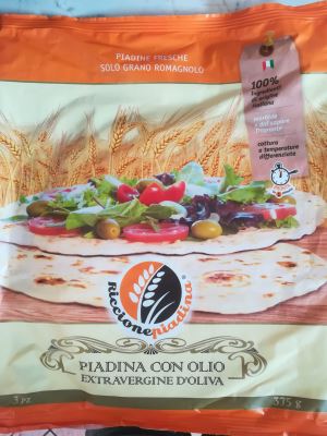 Piadina con olio extravergine d'oliva