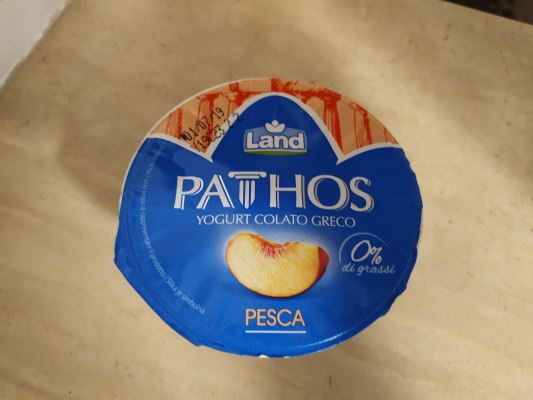 Pathos - Yogurt colato greco - Pesca