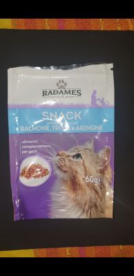 SNACK aromatizzato con SALMONE,TROTA e ARINGHE 