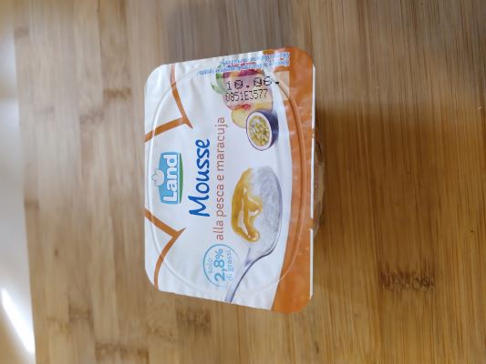 Mousse alla pesca e maracuja