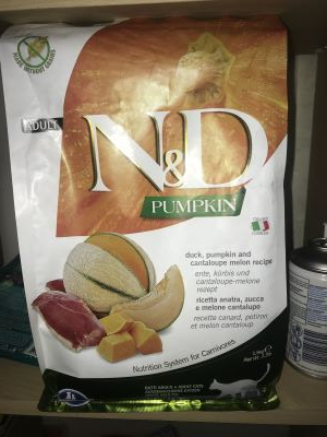 N&D farmina duck, pumpkin and cantalupe melon recipr