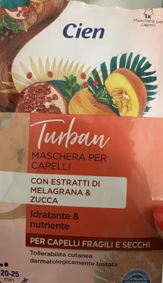 Turban hair melagrana e zucca