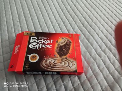 Pocket coffee gelato