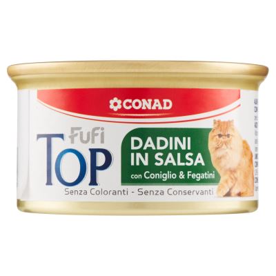 FUFI Top Dadini in Salsa con Coniglio & Fegatini 85 g