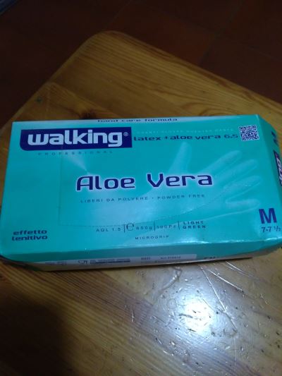 Guanti monouso aloe vera