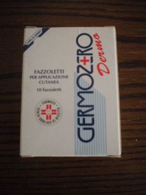 Fazzoletti per applicazione cutanea germozero derma