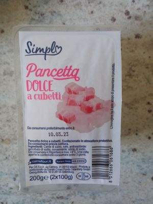 Pancetta dolce a cubetti
