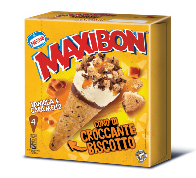 Maxibon Cono Vaniglia e Caramello