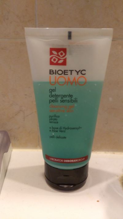 Bioetyc uomo gel detergente pelli sensibili