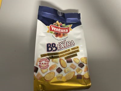 BB EXTRA lamelle di mandorle,mela,cioccolato fondente, zenzero 