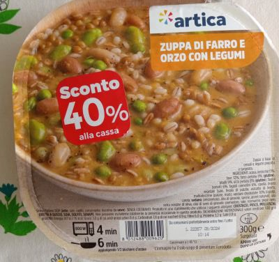 Zuppa di farro e orzo con legumi Artica