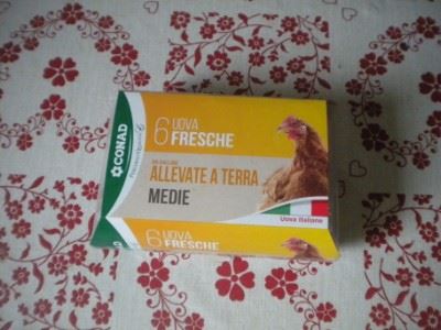 6 Uova fresche - galline allevate a terra -medie