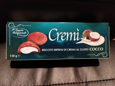 Cremì - biscotti ripieni di crema al gusto Cocco