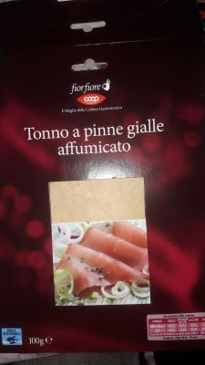 Tonno a pinne gialle affumicato 