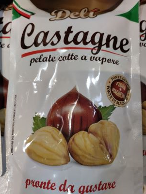 Castagne pelate cotte a vapore
