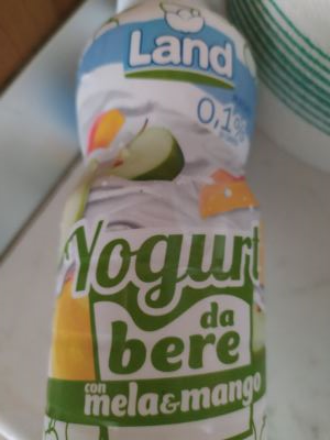 Yogurt da bere mele e mango