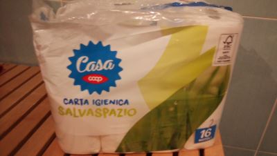 Carta igienica salvaspazio