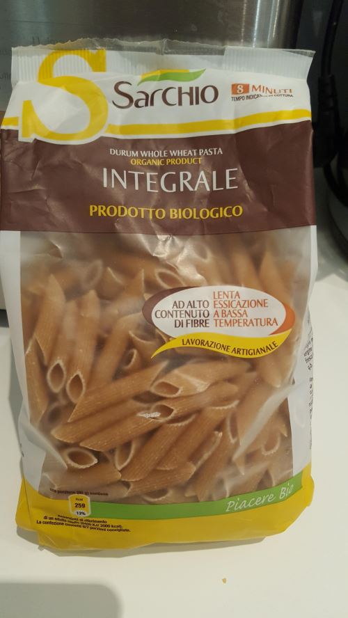 Penne rigate integrali biologiche