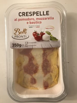 Crespelle pomodoro e mozzarella