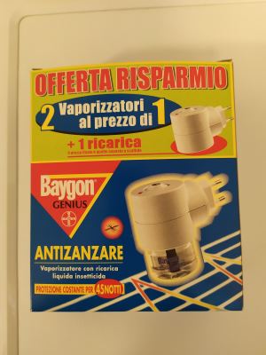 Vaporizzatore con ricarica liquida insetticida - Antizanzare