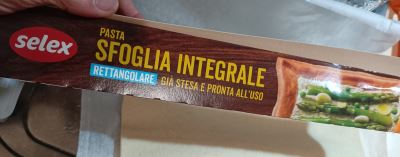 Pasta sfoglia integrale 