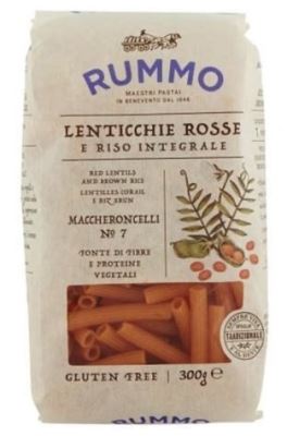 Pennette rigate N. 70 lenticchie rosse e riso integrale
