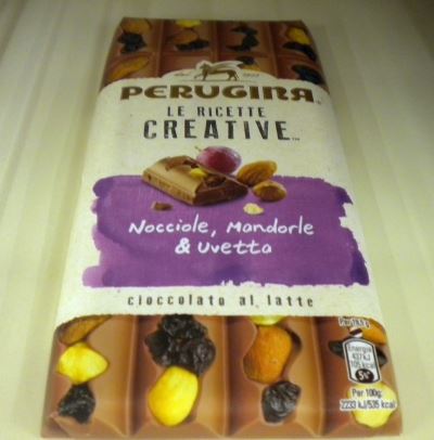 Cioccolato 'Le ricette creative' con nocciole mandorle ed uvetta